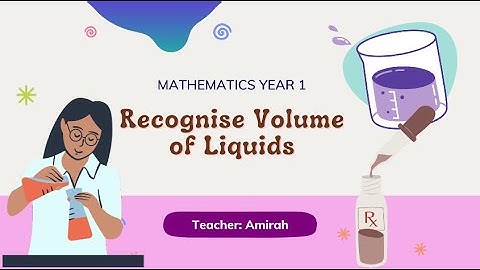 Mathematics Year 1 Recognise Volume of Liquid