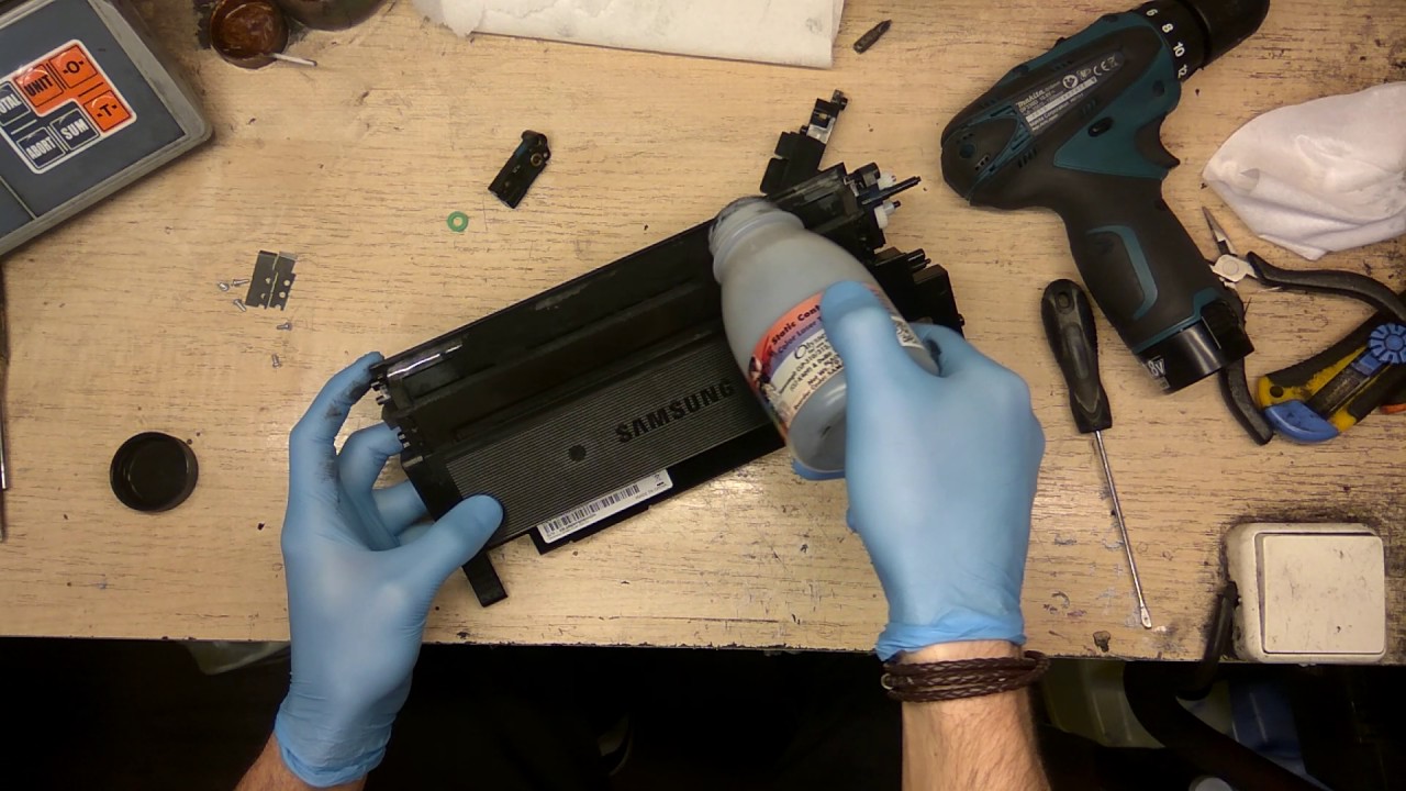 Заправка картриджа Samsung CLT-K406S/ELS // Cartridge refill Samsung CLT-K406S/ELS