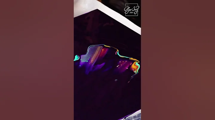 EASY Acrylic Pouring Technique - Just PAINT and WATER #SHORTS