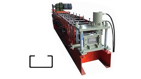 [English]Indonesia used good quality C shape punching hole steel roll forming machine suppiler