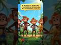 Monkey Banana Counting Adventure #shorts #cartoon #kids