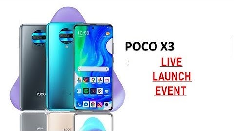 POCO X3 Live Launch Event