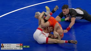 125lbs Pat Glory (Princeton) vs Vito Arujau (Cornell)