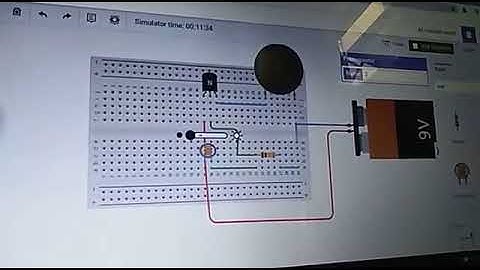SIMULASI MENYALAKAN ALARM MELALUI SENSOR LDR
