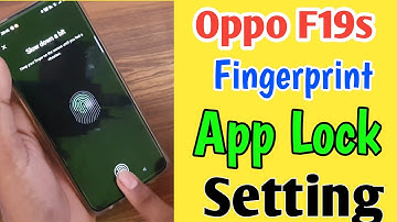 How to lock apps in oppo f19s / oppo f19s me app lock kaise kare / fingerprint app lock setting
