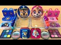 Paw Patrol Skye & Chase | Mixing Makeup,Eyeshadow,Glitter,Clay Into Slime💝Satisfying Slime #ASMR