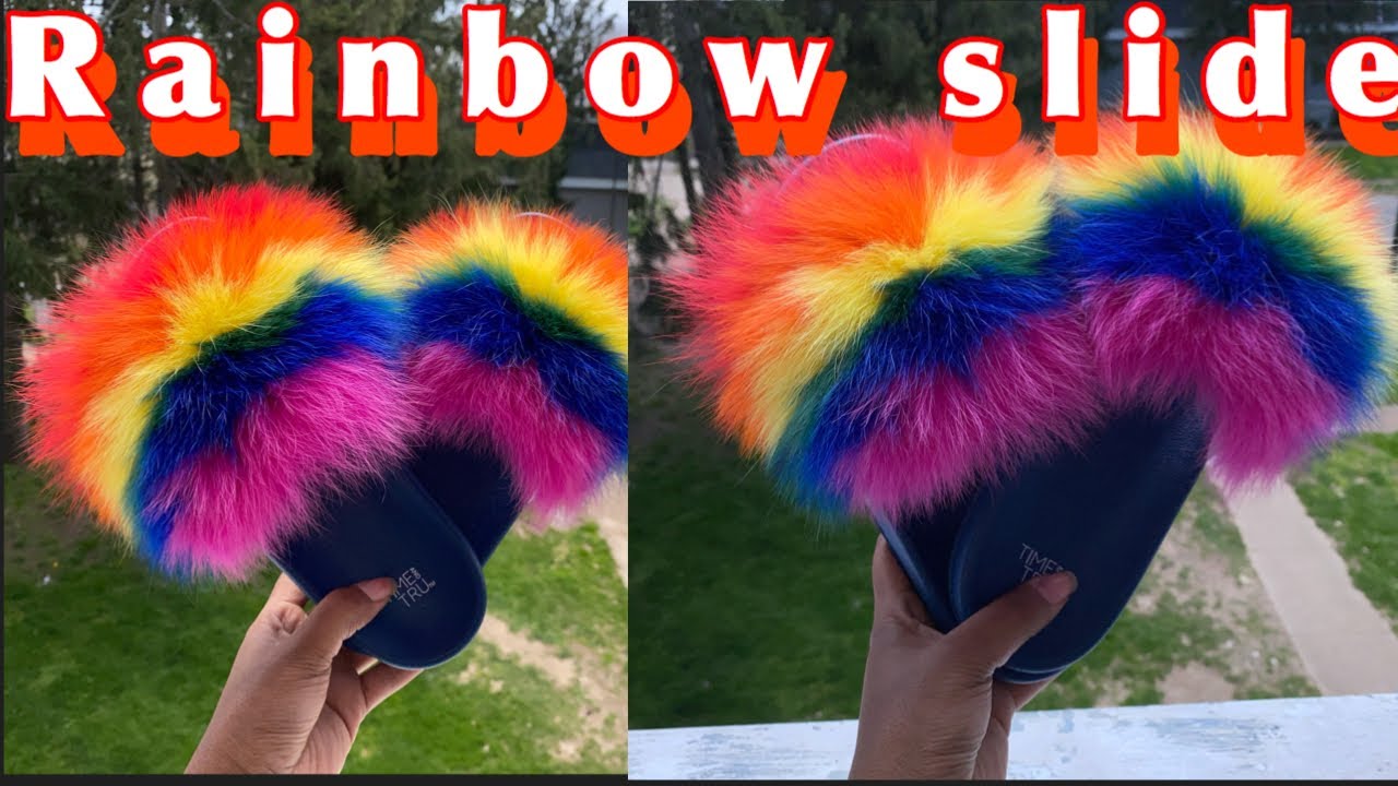 fuzzy rainbow slides