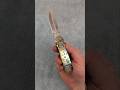 Folding Dagger with Differentially Anodized Titanium - 154CM by Patrick Nihiser
