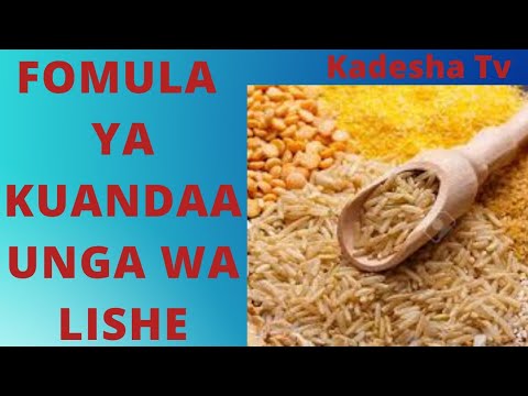 Video: Jinsi Ya Kuanzisha Uji Kwenye Lishe