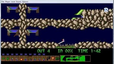 Lemmini - Lemmings Custom Level - Multitasking