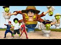 Scary Teacher 3D &amp; Baby Miss T &amp; Luffy VS Team Skibidi Toilet Zombie Upgraded |ONE PIECE LIVE ACTION