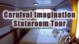 Hi Cruisers, Sheri from CruiseTipsTV here with a quick stateroom tour from the Carnival Imagination. In this short video we