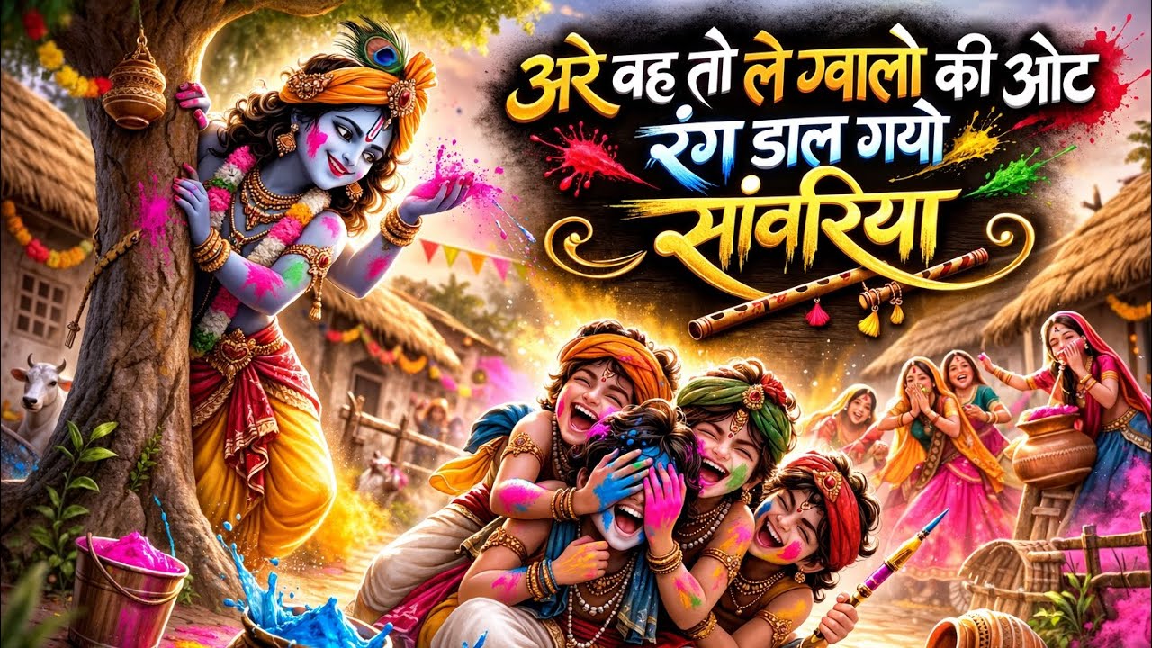 🙏🙏अरे वो तो ले वालों की ओट, रंग डाल गयो सांवरिया,ll