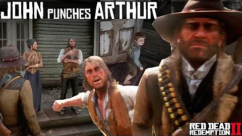 John Marston Punches Arthur Morgan For Insulting A...