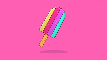 How to Create a colorful Ice Cream design in Adobe Illustrator | Adobe Illustrator Tutorial