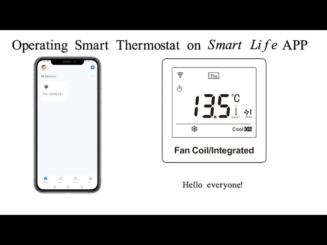 Smart Thermostat digital Temperaturregler Steckdose Steckdose Schalter  Sensor Heizung Kühlmodus funktioniert mit Smart Life App