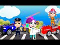 Rescue Team | Police Car, Ambulance, Fire Truck | Cartoon for Kids | Dolly and Friends