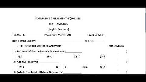 Ap 6th Class Fa-2 💯 Real Maths Question Paper (2022-23) | 6th Class fa2 Maths leak 💯Question Paper