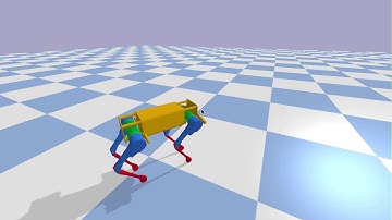 Laikago simulation walking mimic in PyBullet
