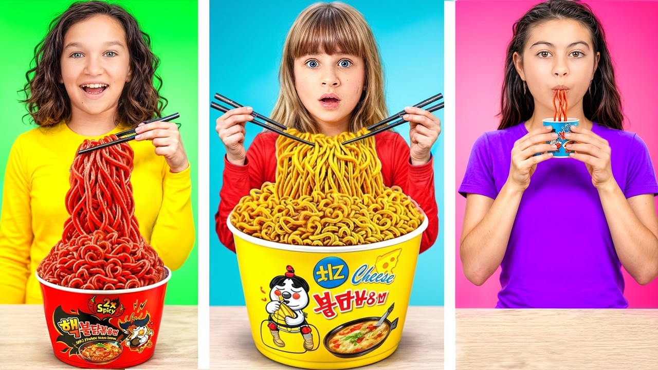 تحدي الطعام: كبير، متوسط، أم صغير!