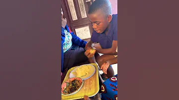 I Served Okra Soup With Eba For Me My Mother My Sister That Came To Visit My Mother And We All Eat 