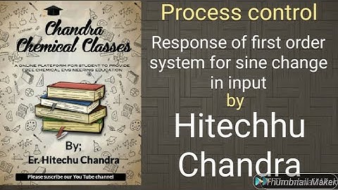 Response Of First Order System For Sinusoidal Change