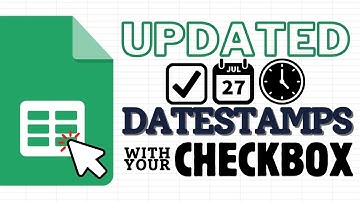 Add Updated Date Stamps with your Checkbox in Google Sheets! (NOW Function)