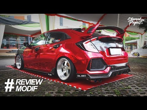 REVIEW MODIF  Honda  Civic  Turbo Street Racing Red Chrome 