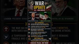 ⚔️ U.S.–Iran War Update 🌍The world hopes for peace 🕊️#USIranWar #WarUpdate #WorldNews #PeaceNotWar