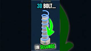 AutoCAD 3D Bolt in Seconds ⚙️#autocadblocks #autocad #cad #microsoft #cadsoftware #cad #ai #drafting
