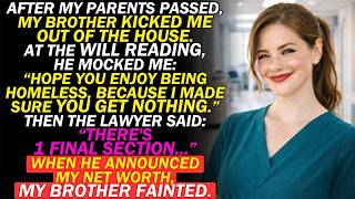 AFTER MY PARENTS DIED, MY BROTHER KICKED ME OUT OF THE HOUSE, BUT AT THE WILL READING...