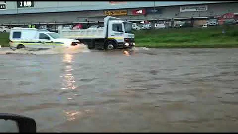 WATCH: Mayhem on Durban roads as massive storm hits