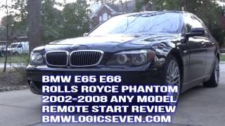 BMW 20022008 E65 E66 Rolls Royce Phantom Remote Start.