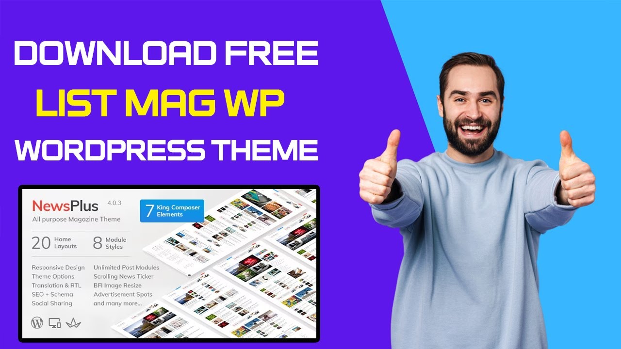 List Mag WP Theme Free Download | (Activated) | Latest Version - YouTube