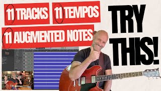 11 Guitars Playing 11 Augmented Notes at 11 Tempos Sounds Augmental!