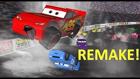 Dinoco 400 Big Crash - Sketchup Animation