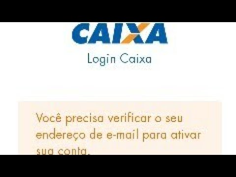 CAIXA TEM: Você precisa verificar o seu endereço de email para ativar sua conta!