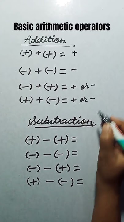 Basic arithmetic operators - YouTube