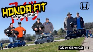 Which Car is BEST for Autocross? FIT OFF! GD vs GE vs GK