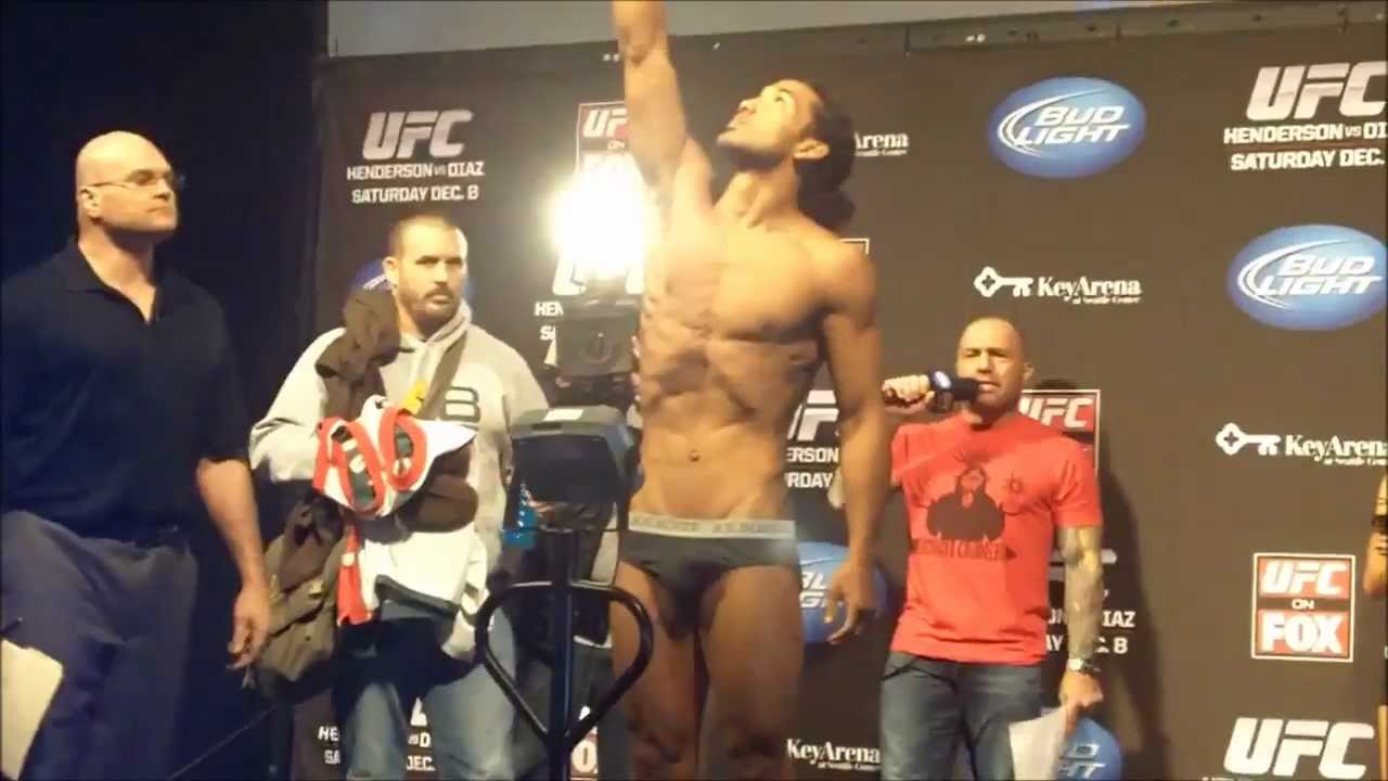 Ufc On Fox 5 Main Card Weigh Ins Nate Diaz Misses Weight Youtube