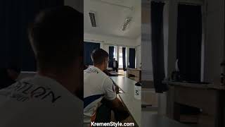 Ratko Perič answering question after his lection in Split's university #sport