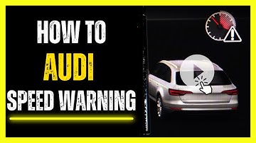 How to Turn Off Audi Speed Warning | VAG Car Tutorials