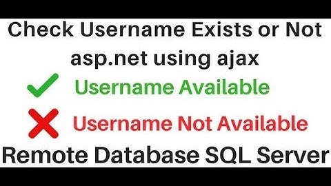 asp.net check if username exists in sql server (mylittleadmin 3.8)