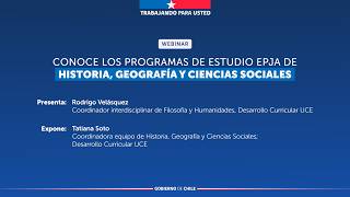 Conoce los programas de Estudio EPJA de Historia, Geografía y Ciencias Sociales