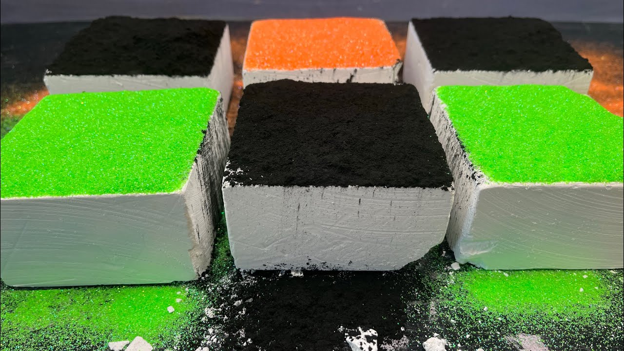 Fresh Gym Chalk w Charcoal & Glitter ASMR **Powder View** - YouTube