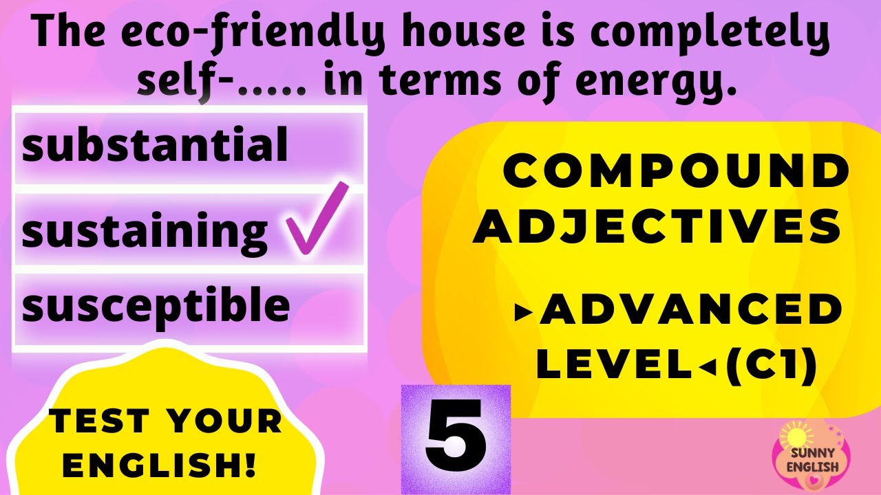 Compound adjectives in English - Test-English