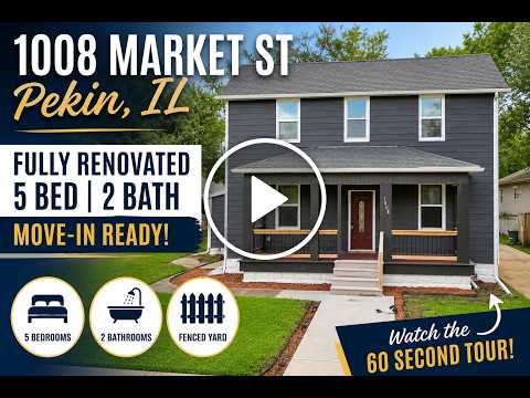 1008 Market St, Pekin, IL home video tour