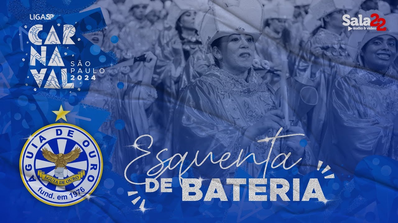 ÁGUIA DE OURO 4K - ESQUENTA DE BATERIA | CARNAVAL 2024 - LIGA-SP