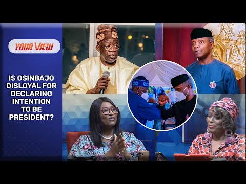 Is Osinbajo Disloyal For Contesting Against Tinubu? See YourView Ladies Reaction