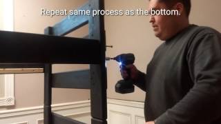 How to set up your stackable bunk bed.